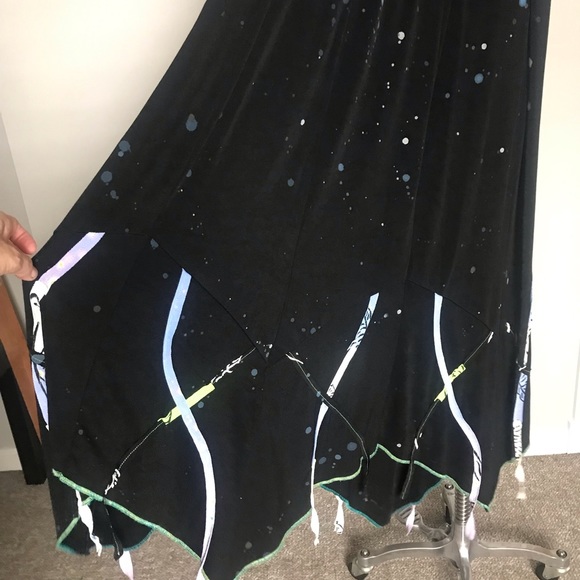 JGU Mad Lab black artsy maxi skirt size M great for Halloween witch costume - Picture 11 of 11